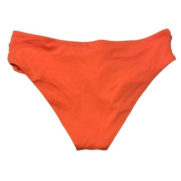 Isabella Rose Multi-String Tab Side Hipster Bikini Bottom Sz M Orange Beach NEW - Picture 2 of 3